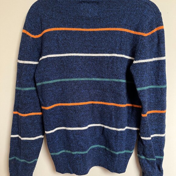 Hanlon Mills Blue Striped Crewneck Pullover - Picture 7 of 8